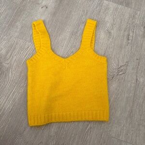 Zara Mustard Knit Top
